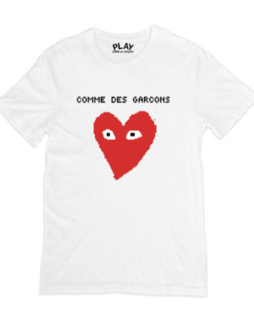 Comme Des Garcons Pixelated Text T-shirt